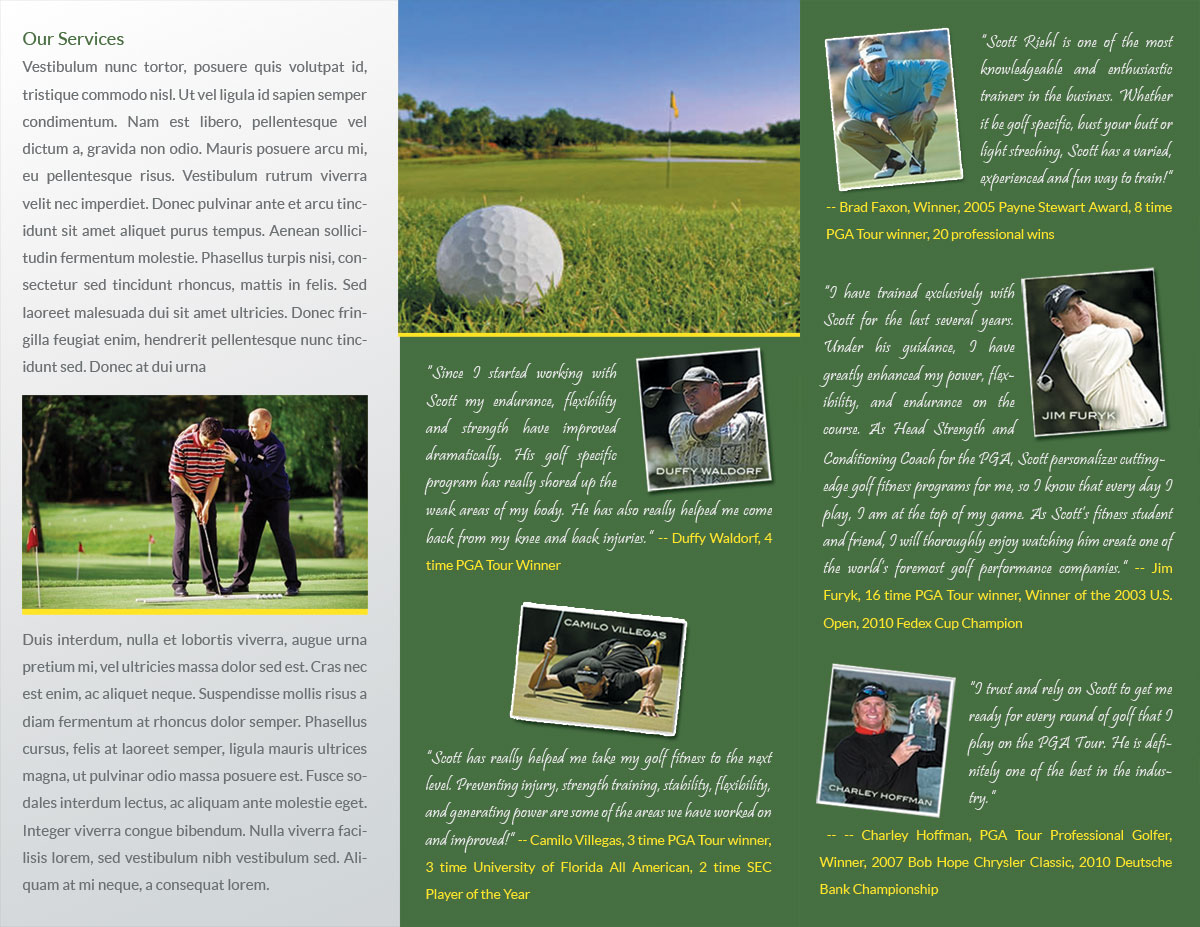 Brochure Design by Tariq Shamim for Warinanco Sports Center | Design #1903638
