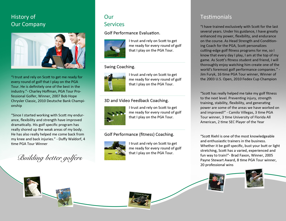 Brochure Design by uk for Warinanco Sports Center | Design #1887829