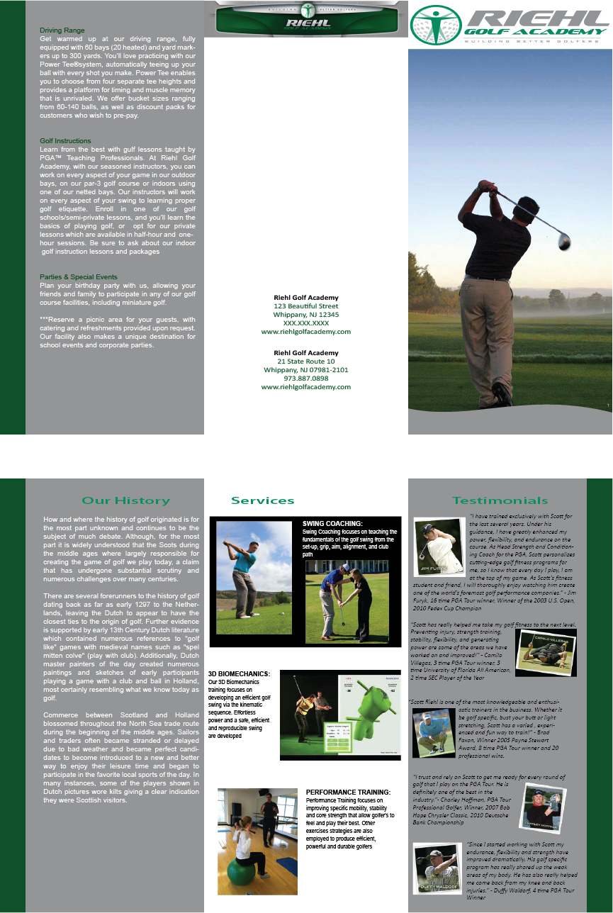 Brochure Design by Anita for Warinanco Sports Center | Design #1922882