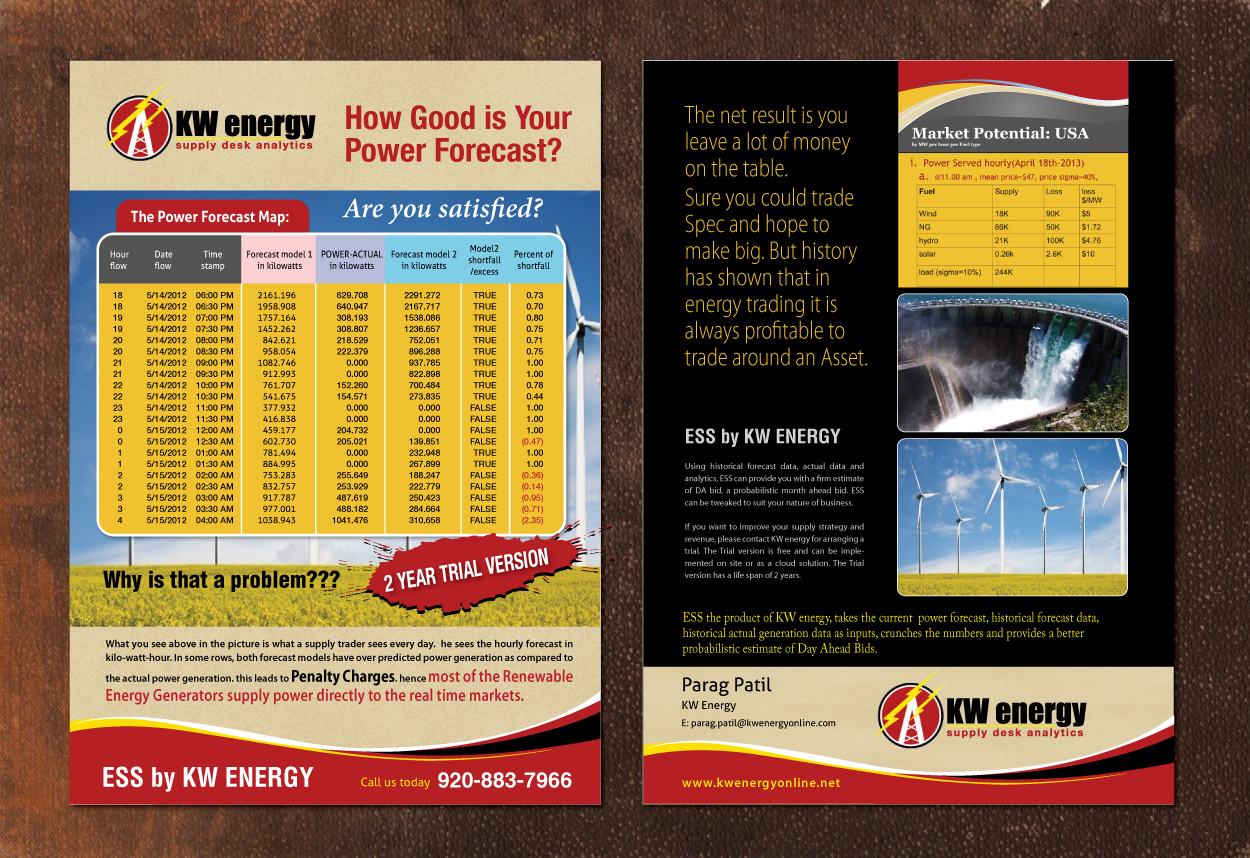 Flyer Design by Sbss for KW energy | Design #1861980