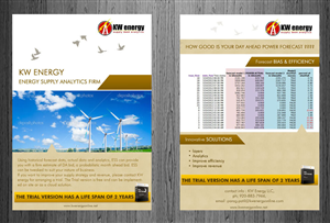 Diseño de Flyer por ESolz Technologies para KW energy | Diseño #1852055
