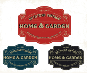Logo Design by ackocar for Keystone Vintage Home & Garden | Design: #7375386