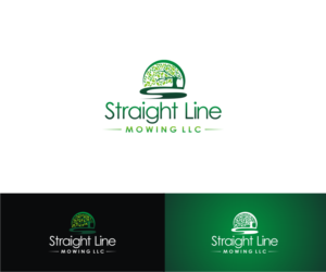 Logo Design by T I K H E - L M W for Straight Line Mowing LLC | Design: #7333937
