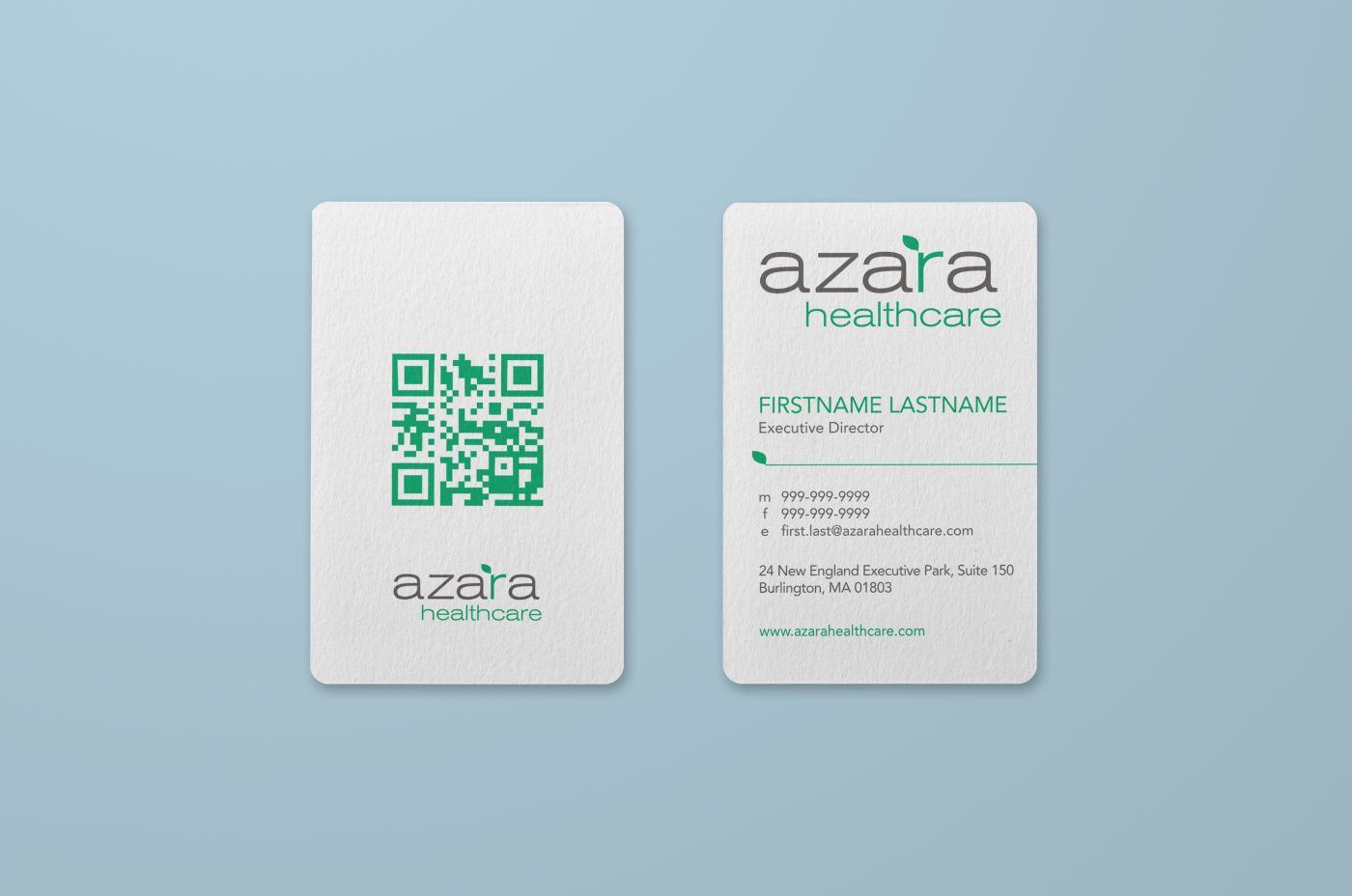 Business Card Design by HYPdesign for Azara Healthcare  | Design #1848351