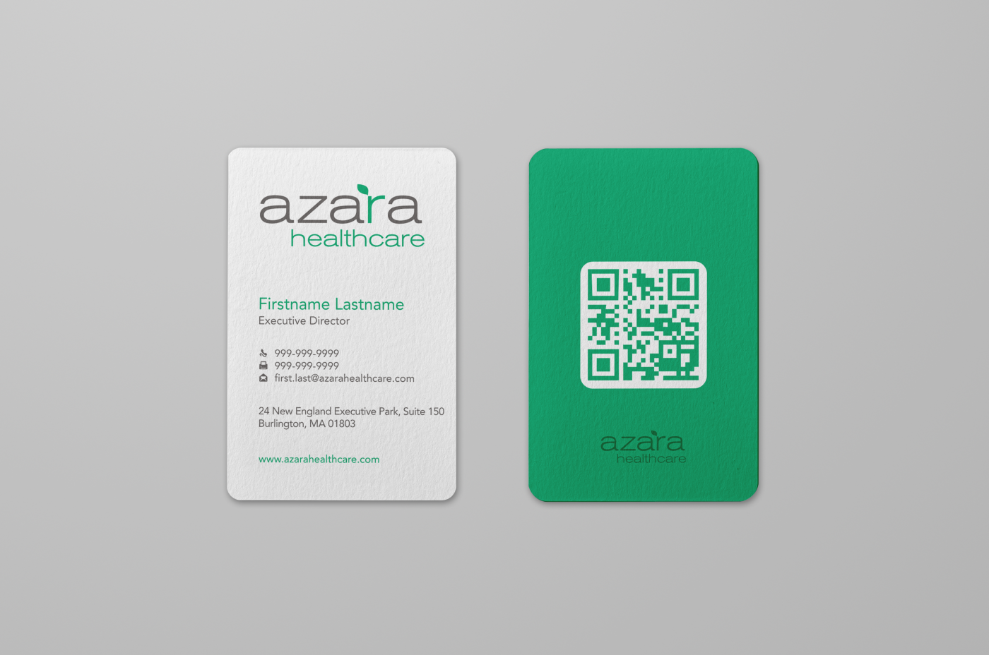 Business Card Design by HYPdesign for Azara Healthcare  | Design #1848951