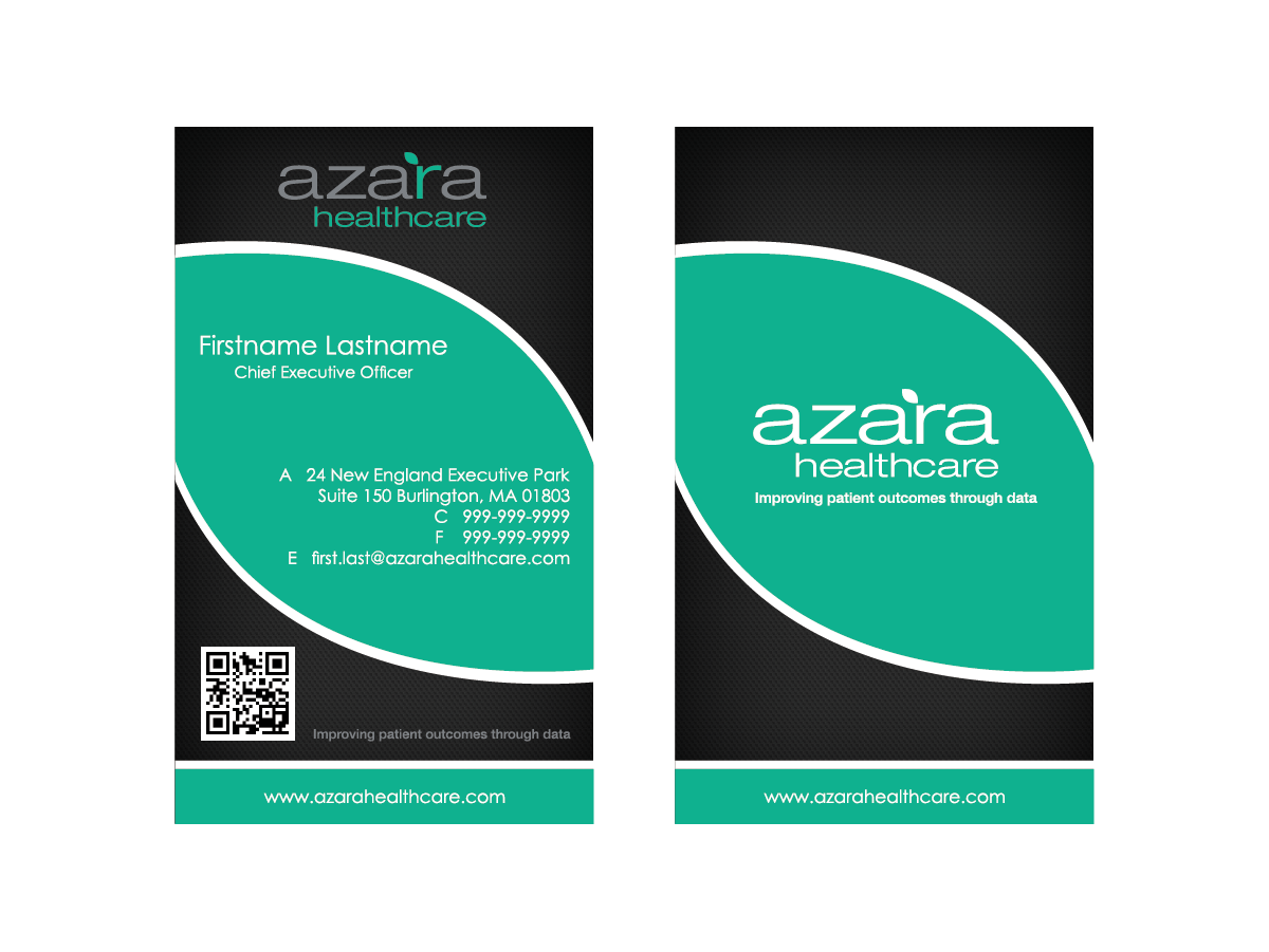Design de Carte de Visite par ArtCrowd™ pour Azara Healthcare  | Design #1860691