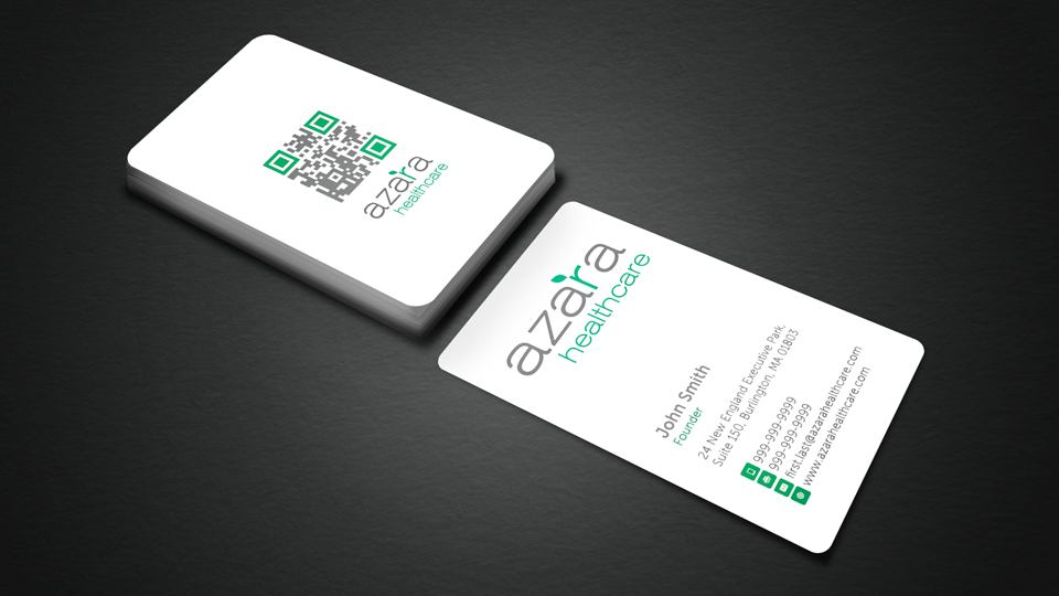 Business Card Design by Sarah Mathews for Azara Healthcare  | Design #1848929