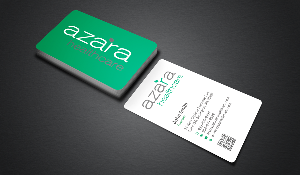Business Card Design by Sarah Mathews for Azara Healthcare  | Design #1863320