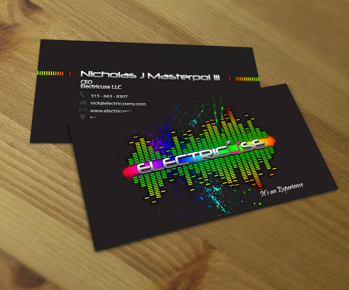 Business Card Design by Carien for Electricuse LLC | Design: #2027980