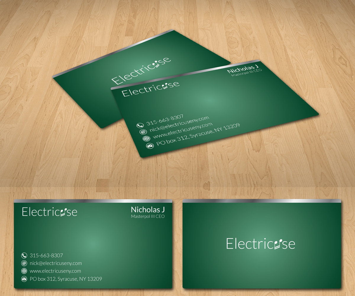 Diseño de Tarjeta de Presentación por Radu Borzea para Electricuse LLC | Diseño #1847154