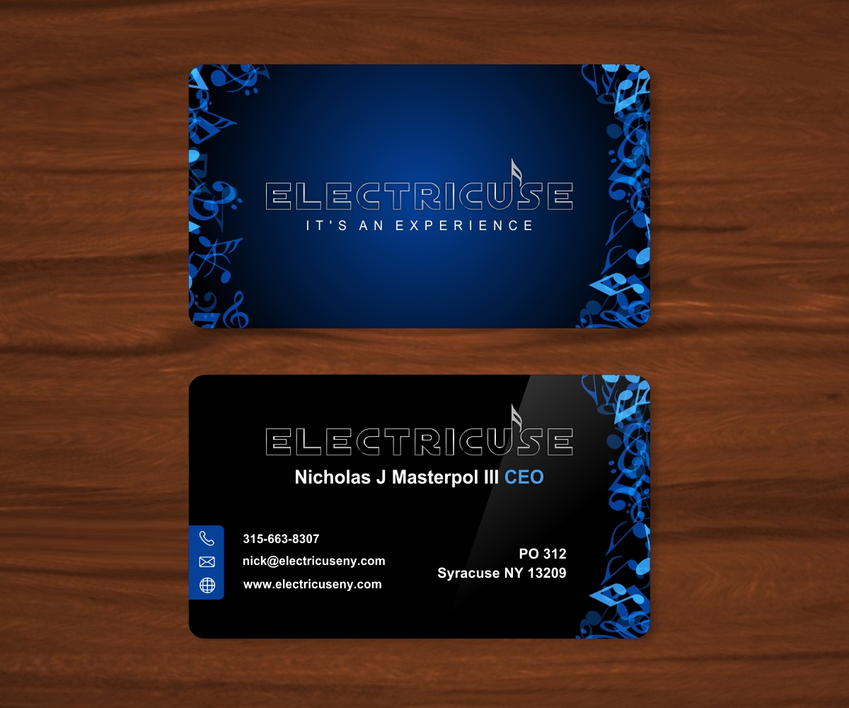 Business Card Design by FutureDesigne for Electricuse LLC | Design #1888035