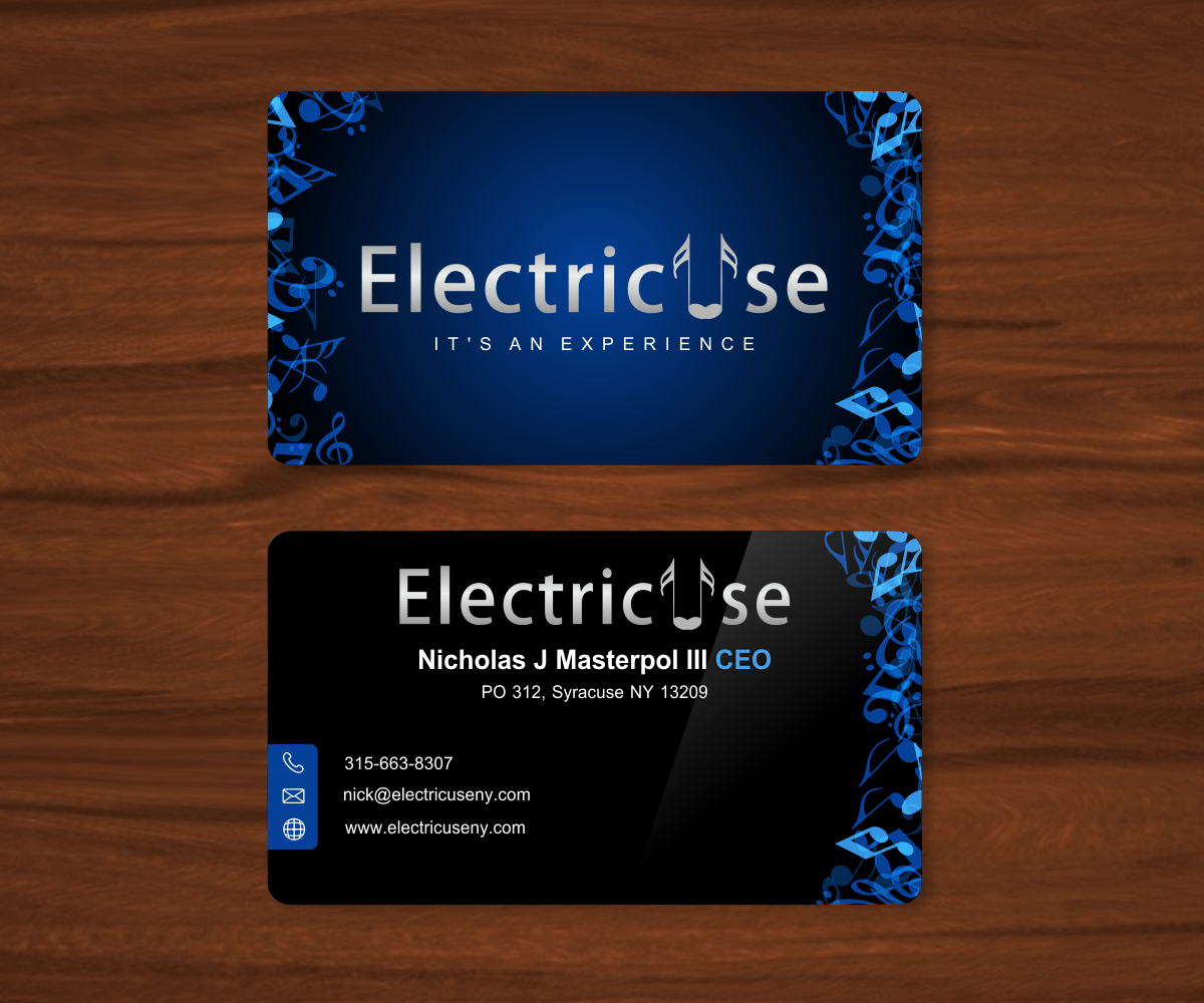 Business Card Design by FutureDesigne for Electricuse LLC | Design #1890263