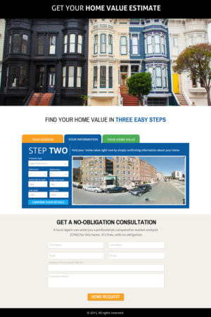 Landing page graphical layout. | Diseño de Página de Aterrizaje por CreativeTrick