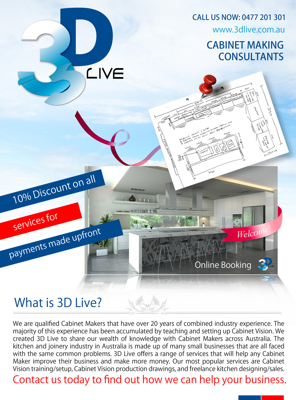 Flyer-Design von uk für 3D Live Pty Ltd | Design #1892912
