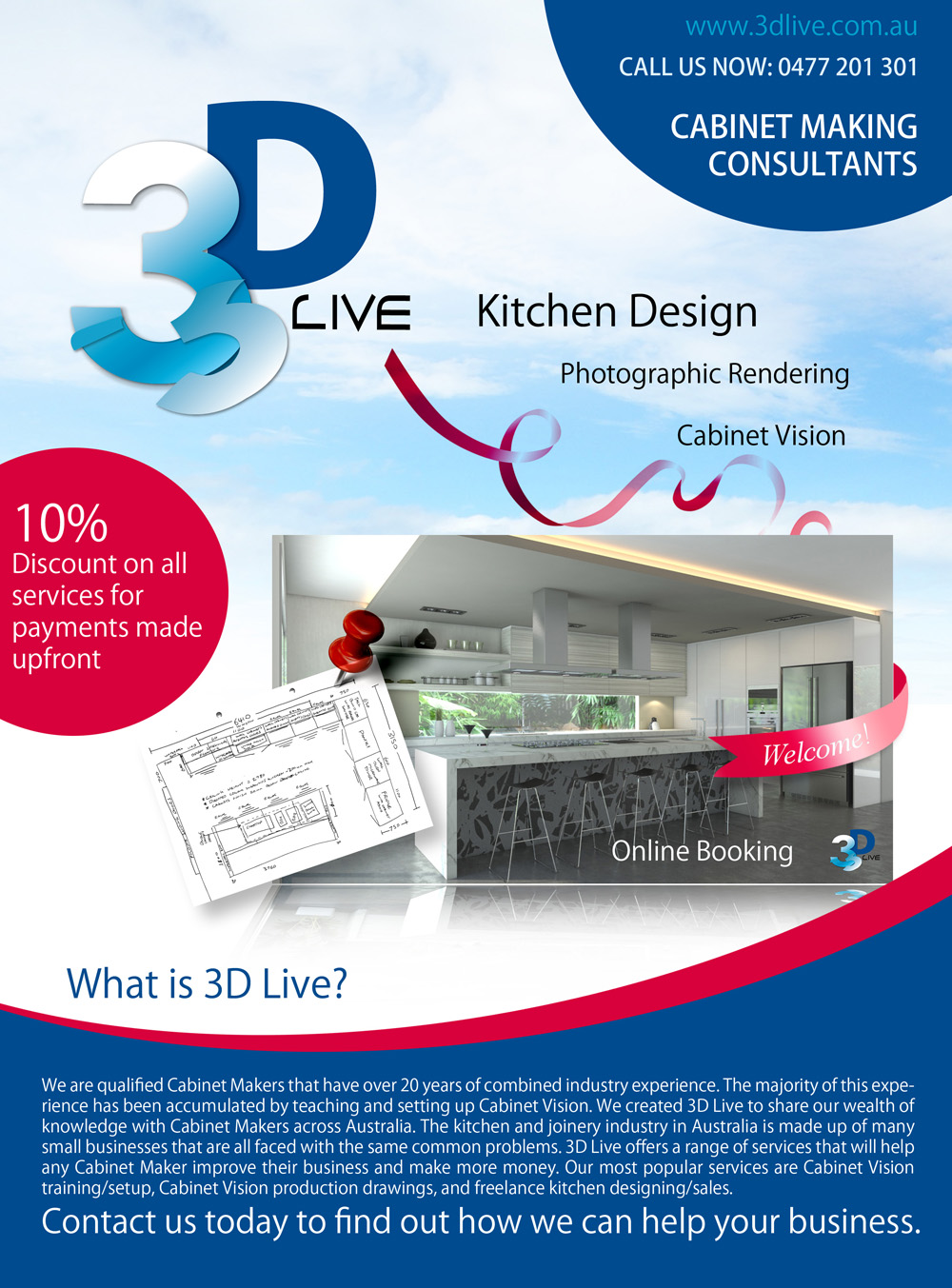 Flyer Design by uk for 3D Live Pty Ltd | Design #1893926