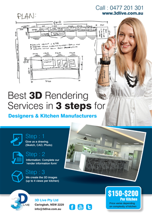 Flyer-Design von rkailas für 3D Live Pty Ltd | Design: #1885151