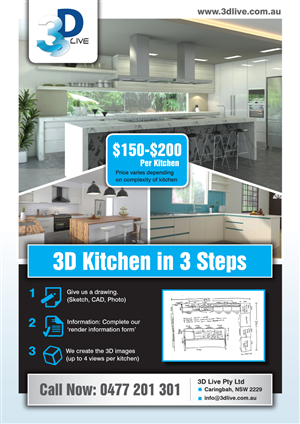 Flyer-Design von rkailas für 3D Live Pty Ltd | Design: #1885186