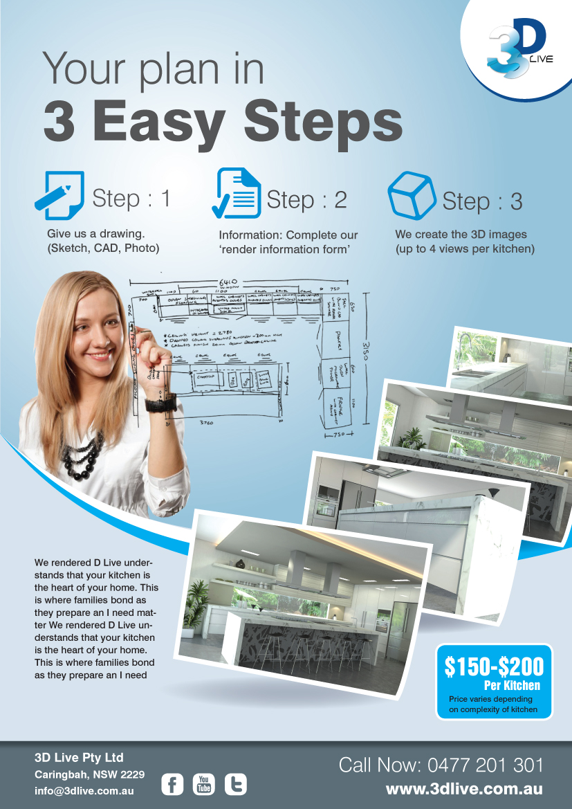 Flyer-Design von rkailas für 3D Live Pty Ltd | Design #1886414
