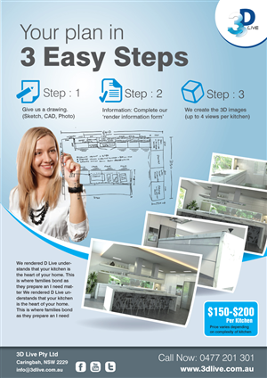 Flyer-Design von rkailas für 3D Live Pty Ltd | Design: #1886414