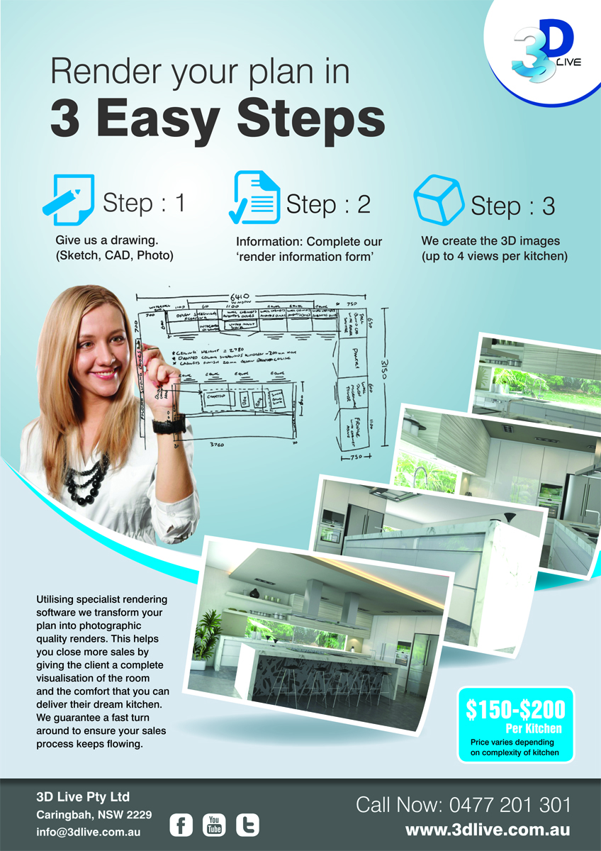 Flyer-Design von rkailas für 3D Live Pty Ltd | Design #1891237