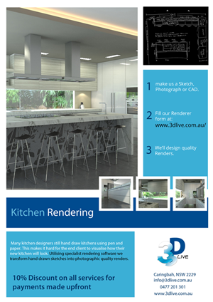 Flyer-Design von Hammad Siddiqui für 3D Live Pty Ltd | Design: #1865816