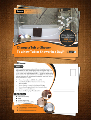 Design de Carte Postale par debdesign pour Renew Home Improvement | Design : #7357952