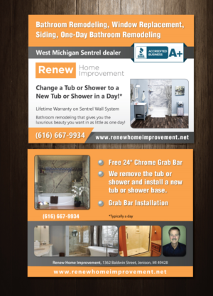 Design de Carte Postale par meet007 pour Renew Home Improvement | Design : #7346754