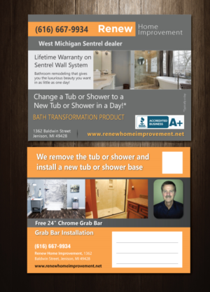 Design de Carte Postale par meet007 pour Renew Home Improvement | Design : #7347773