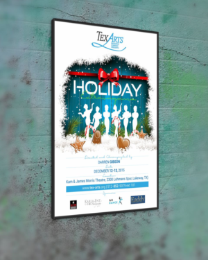 Poster for Rockette-style Christmas music and dance show. | Diseño de Póster por cb1318