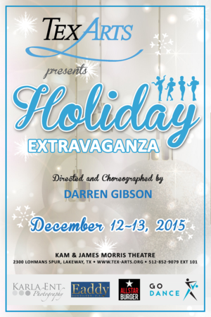 Poster for Rockette-style Christmas music and dance show. | Diseño de Póster por maricreatives