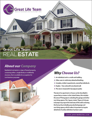 Flyer Design by CreativeKlub for Bowline Realty | Design: #7364193