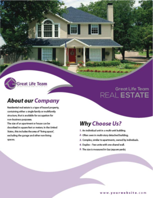 Flyer Design by CreativeKlub for Bowline Realty | Design: #7364198