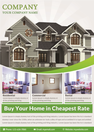 Flyer Design by mjunaidfaheem for Bowline Realty | Design #7374258