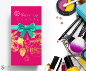 Christmas Stocking for online make up store | Design Emballage par SofiaDesignStudio