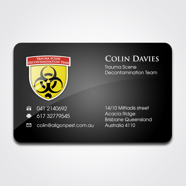 Business Card Design by studio-sfp.com for Allgon Pest Control | Design #1847307