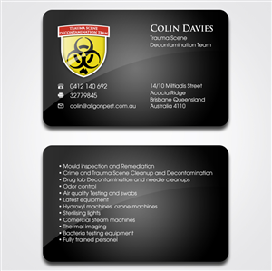 Diseño de Tarjeta de Presentación por studio-sfp.com para Allgon Pest Control | Diseño: #1847537