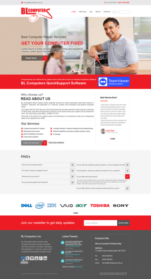 Wordpress Design by Adeel Hanif® for BL Computers | Design: #7331499
