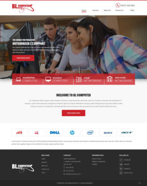 WordPress-Design von pb für BL Computers | Design: #7348996