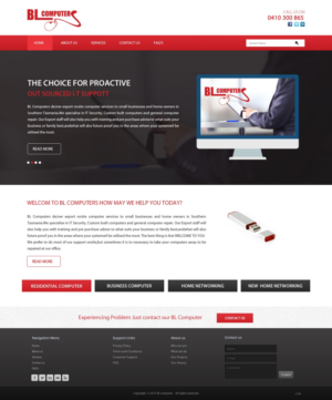 Wordpress Design by pb for BL Computers | Design: #7361365