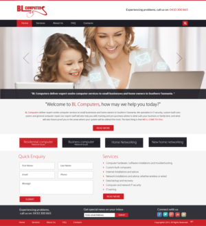 Wordpress Design by pb for BL Computers | Design: #7361366