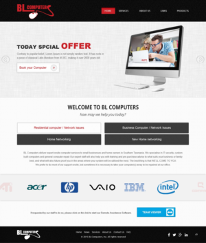 Wordpress Design by pb for BL Computers | Design: #7361369