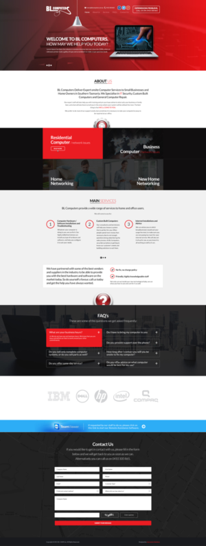 Diseño Wordpress por Black Stallions Impressive Solutions para BL Computers | Diseño #7362634