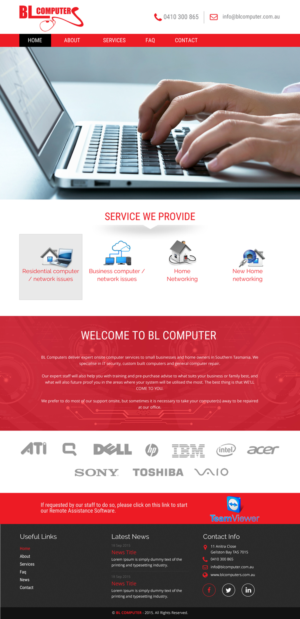WordPress-Design von rightway für BL Computers | Design: #7334711