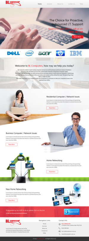 Wordpress Design by rightway for BL Computers | Design: #7334750