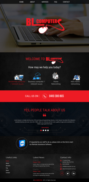 Wordpress Design by rightway for BL Computers | Design: #7357209