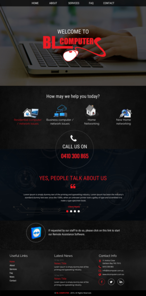 WordPress-Design von rightway für BL Computers | Design: #7360511
