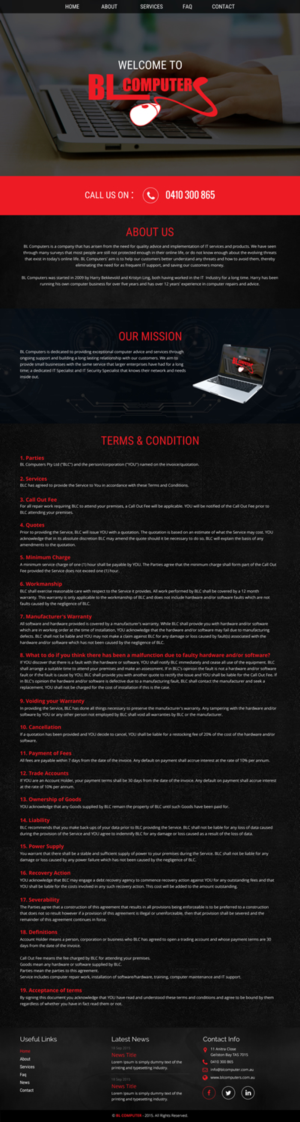 WordPress-Design von rightway für BL Computers | Design: #7429756