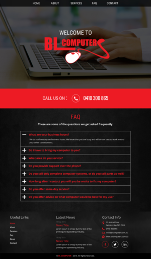 WordPress-Design von rightway für BL Computers | Design: #7429773