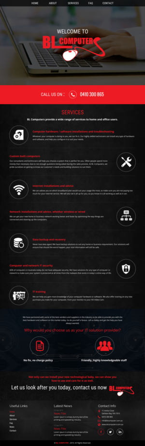 WordPress-Design von rightway für BL Computers | Design: #7429782