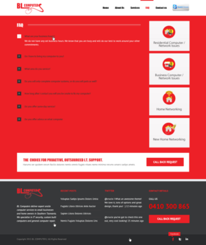 WordPress-Design von Joanet für BL Computers | Design: #7348413